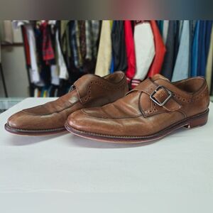 Johnston & Murphy Brown Leather Monk Strap Oxfords Sz. 11